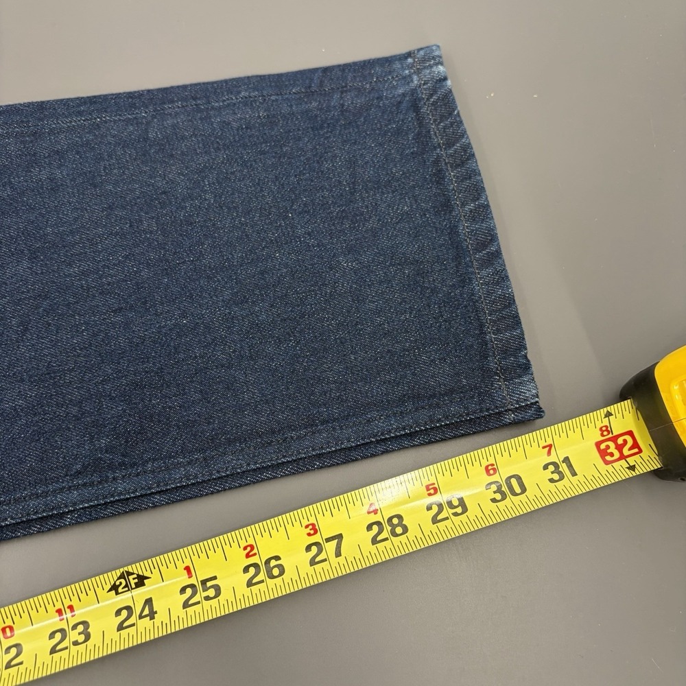 Candiani Denim Selvedge 5 Pocket Sample Jeans Size 37x32 Blue Button Fly Slim - Picture 11 of 12